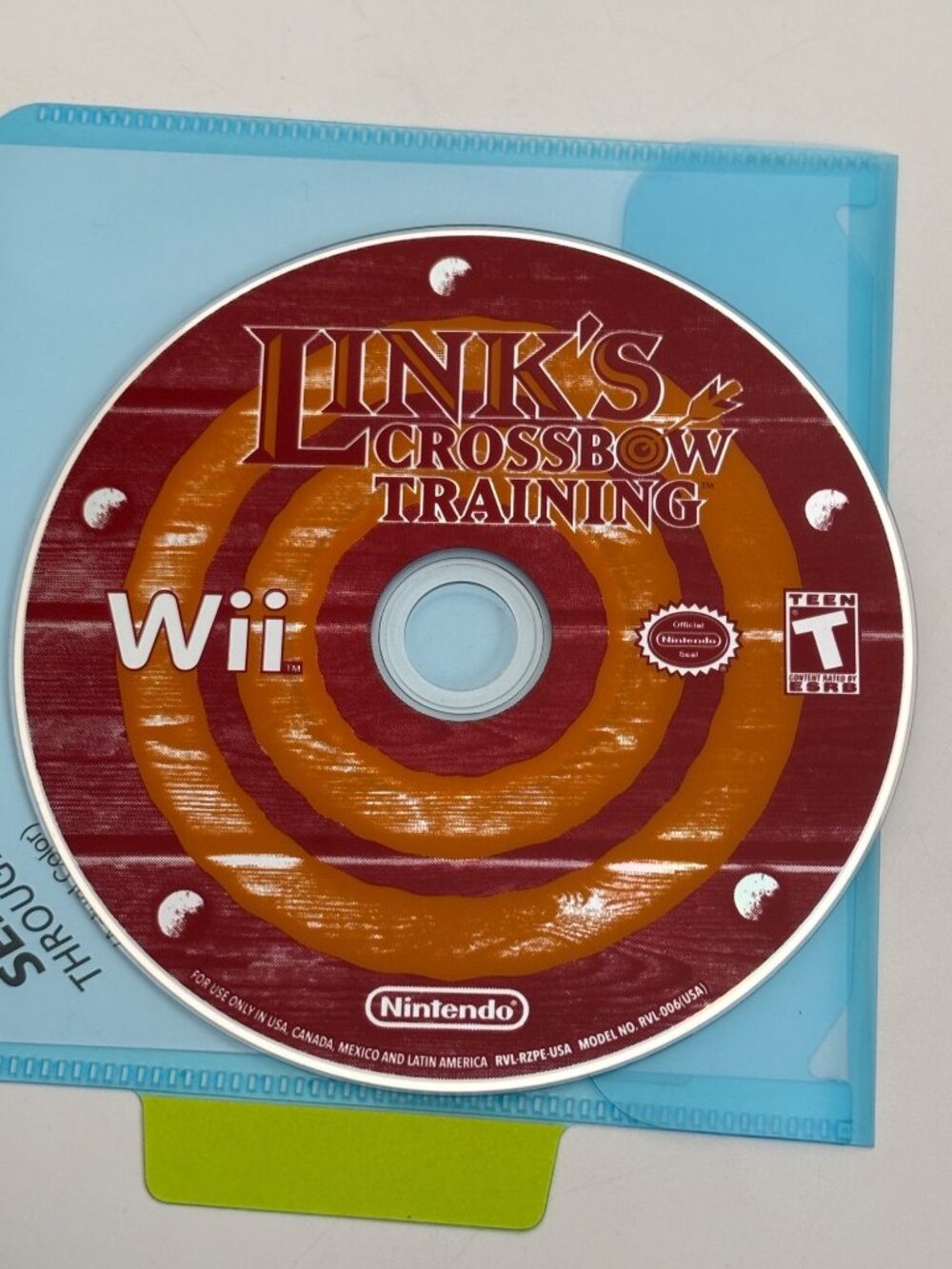 Links Crossbow Training Nintendo Wii Game Disc Only Tested Teen Rating